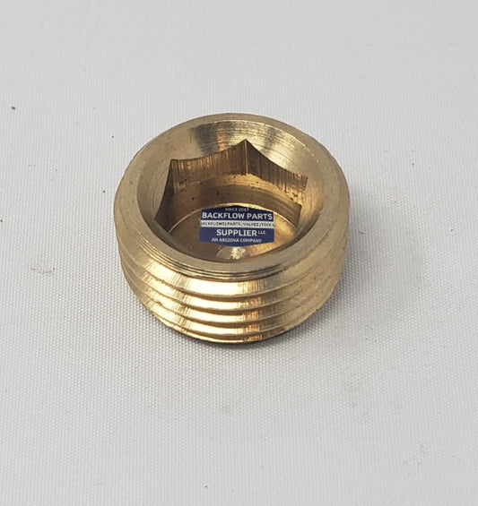 INTPLG050 - Internal Brass .5" NPT Male Hex Plug