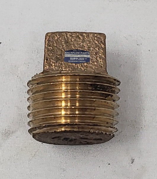 BRSP050- .5" Brass Square Head Plug (Lead Free)